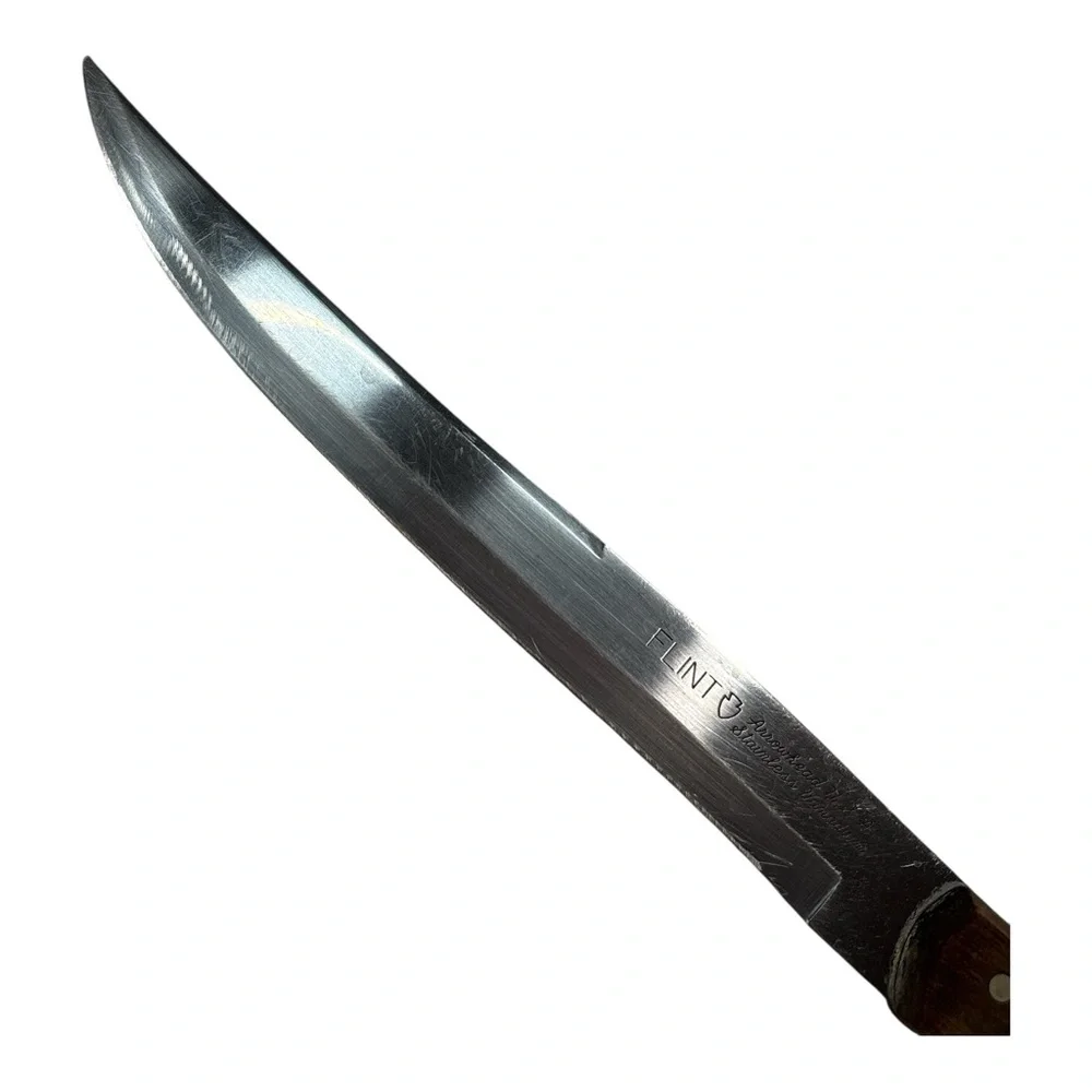 Vintage Flint Arrowhead Stainless Vanadium Slicing/Carving Knife 8